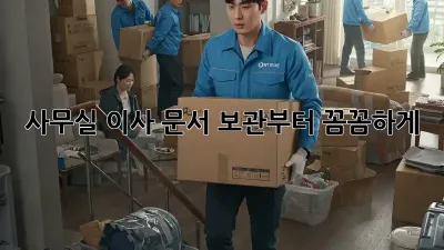 사무실 이사? 문서 보관부터 꼼꼼하게!
