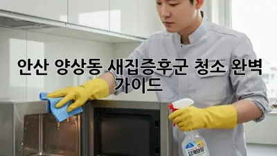 안산 양상동 새집증후군 청소 완벽 가이드